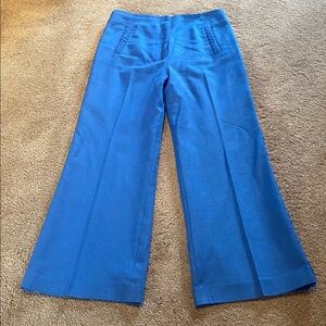 Veronica Beard Dova Azure Blue Wide-Leg Pants Size 10